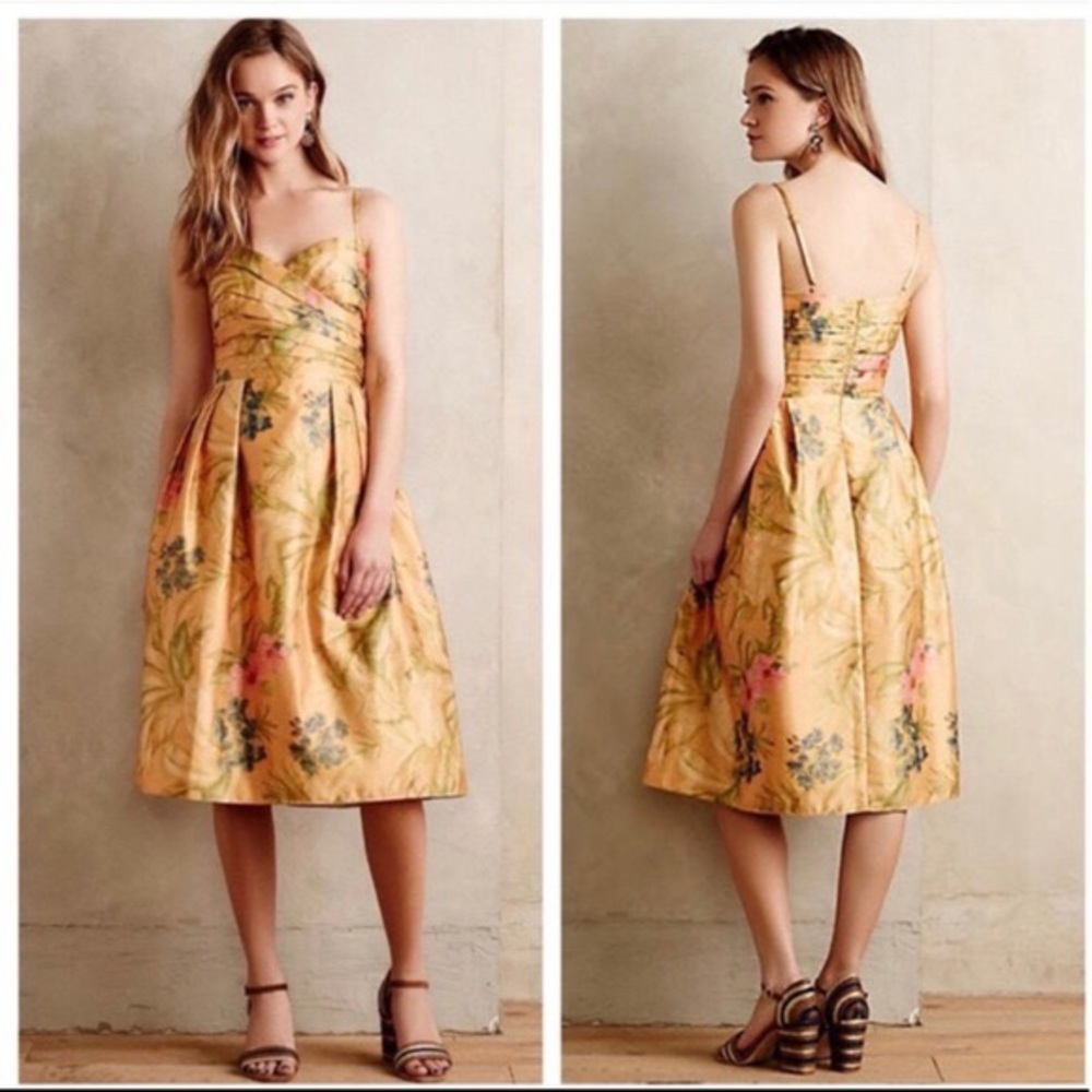 🌞 Anthropologie | James Coviello Floral Dress